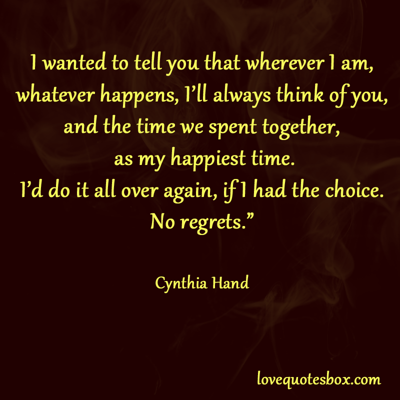 Quotes About Love With No Regrets. QuotesGram