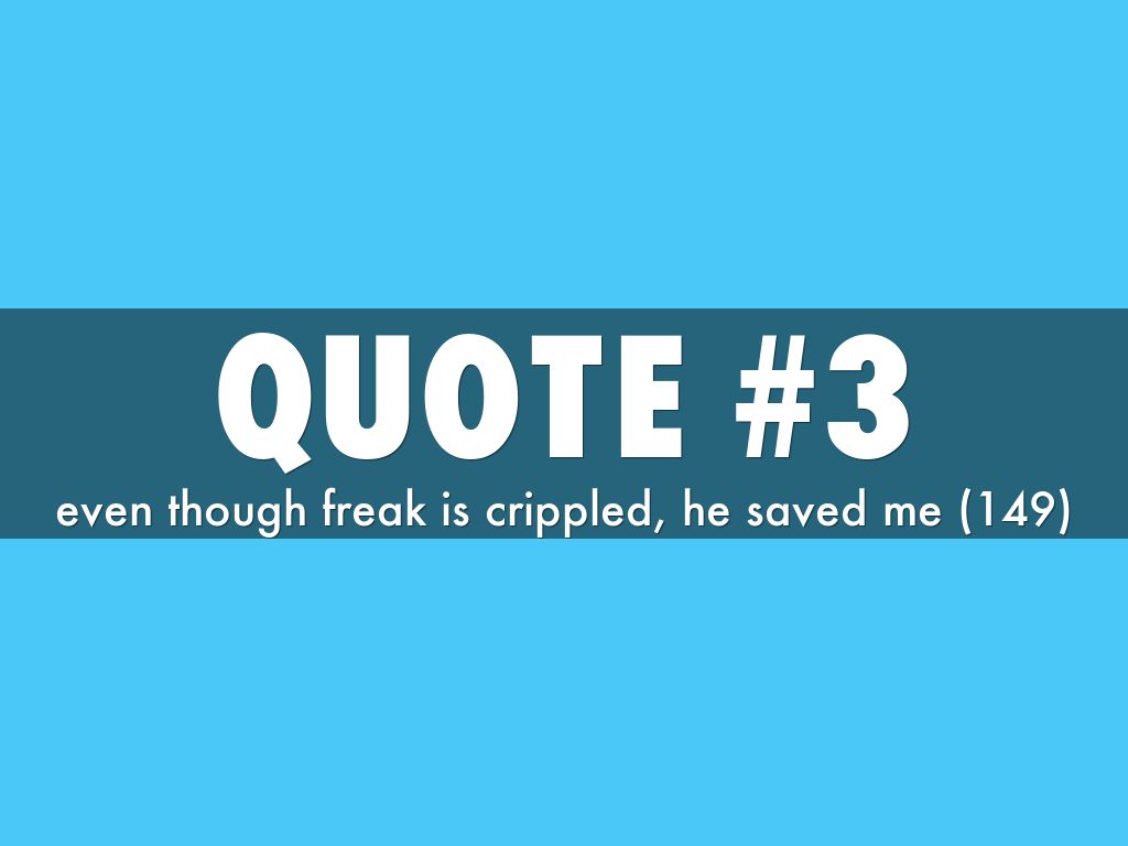 Quotes And Page Number From Freak The Mighty. Quotesgram