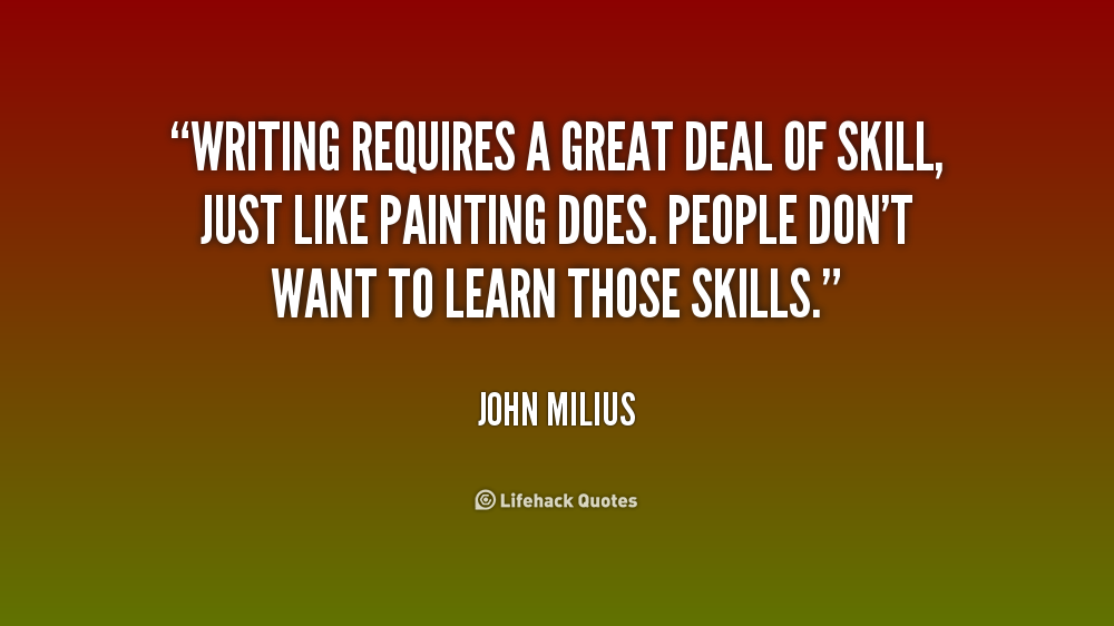 Famous quotes about writing skills quotesgram