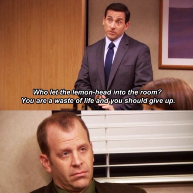 Michael Scott Toby Quotes Michael And Toby Quotes. Quotesgram