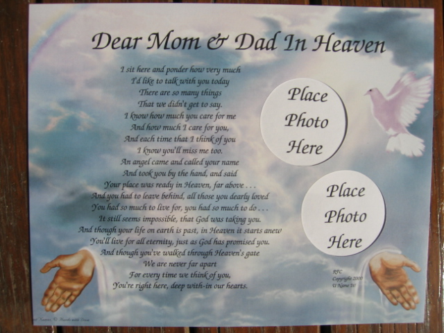 Mom And Dad In Heaven Quotes. QuotesGram