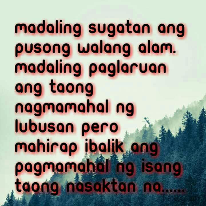 Tagalog Sad Love Quotes. QuotesGram