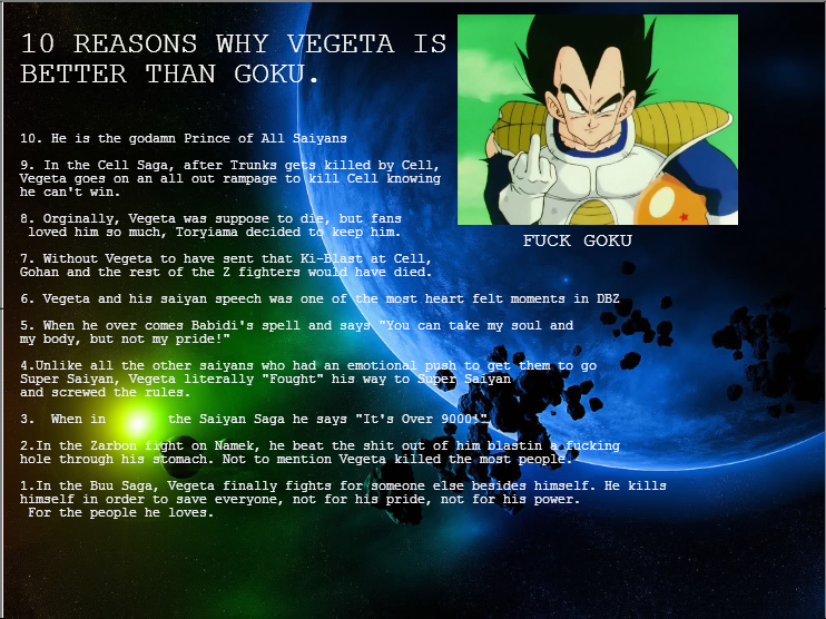 Vegeta Pride Quotes. QuotesGram