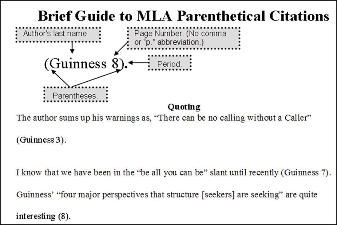 mla format quote from website