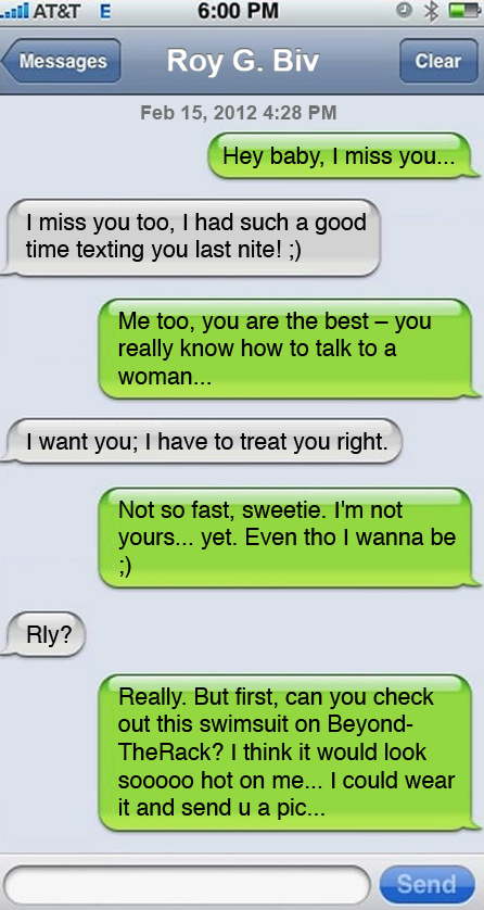 Teasing a guy through texts