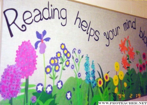 Bulletin board with funny reading quotes