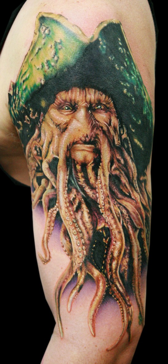 Davy Jones  Lighthouse Tattoo