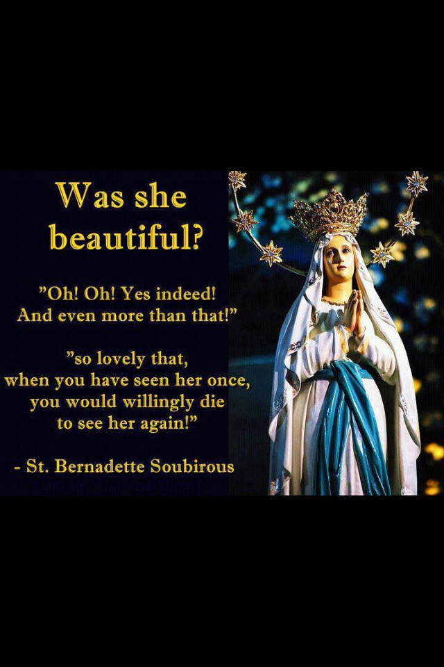 St Bernadette Quote on Prayer