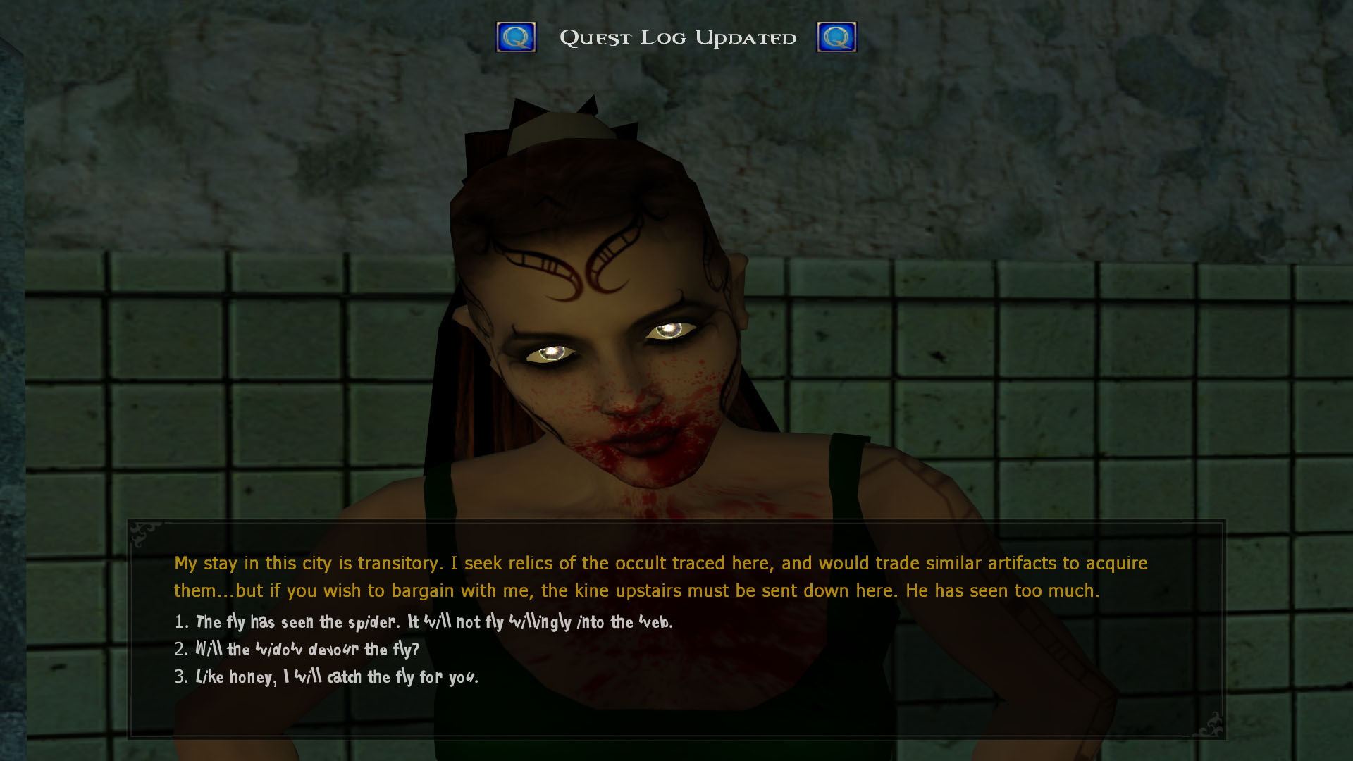 vampire the masquerade bloodlines malkavian dialogue vampire the masquerade bloodlines malkavian dialogue