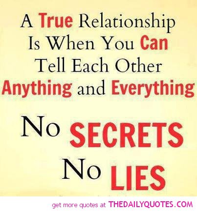 Relationship happens you a lie in when 💌 what What Happens