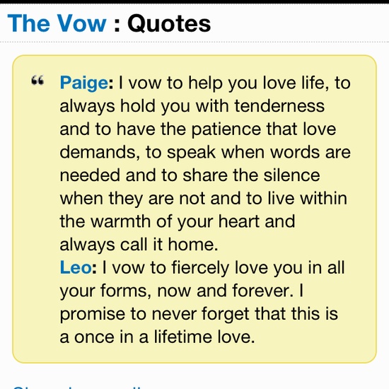 Quotes From Movie Wedding Vows Quotesgram