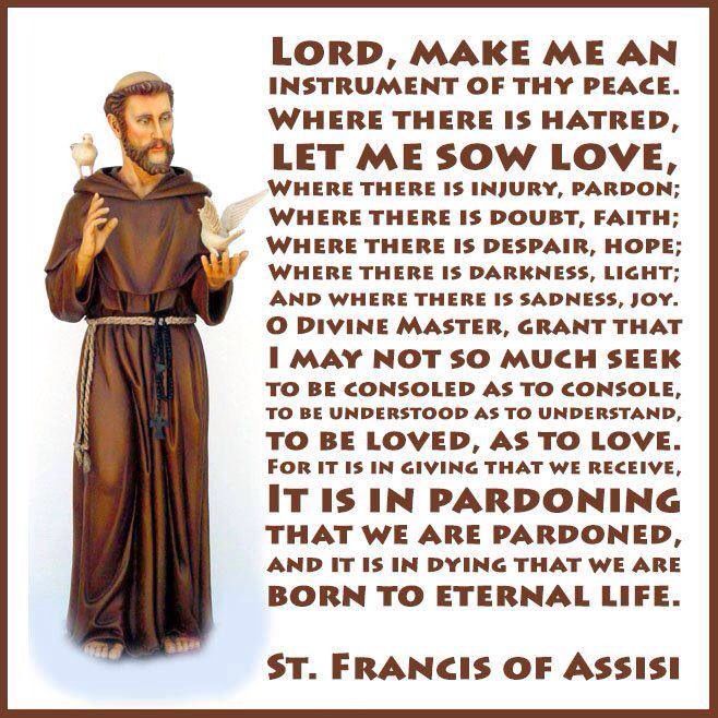 St Francis Of Assisi Prayers And Quotes QuotesGram