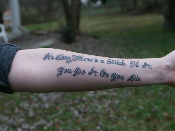 Wise Quotes Tattoos For Men Quotesgram