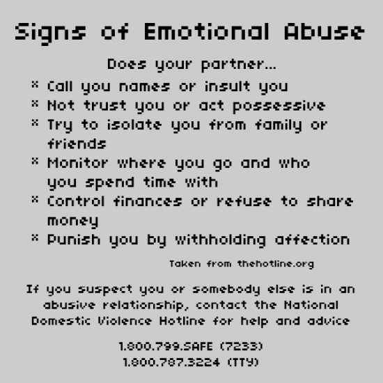 Spousal verbal abuse examples