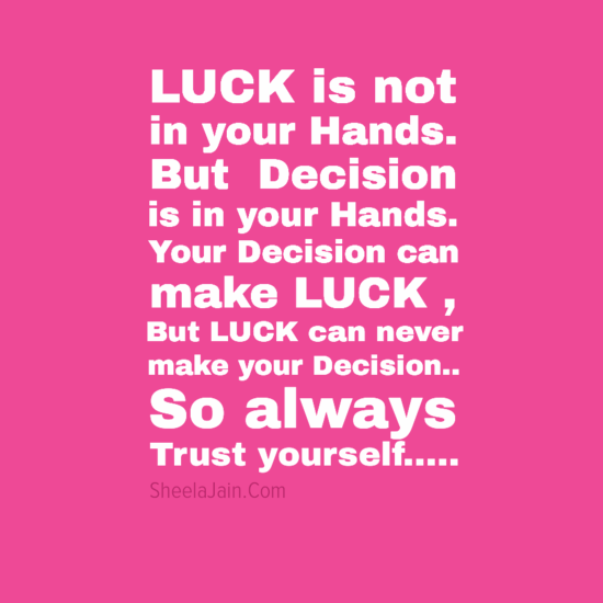 Famous Quotes About Luck