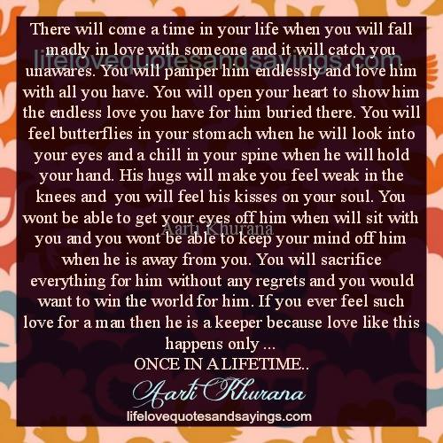 Quotes About Love Once In A Lifetime. QuotesGram