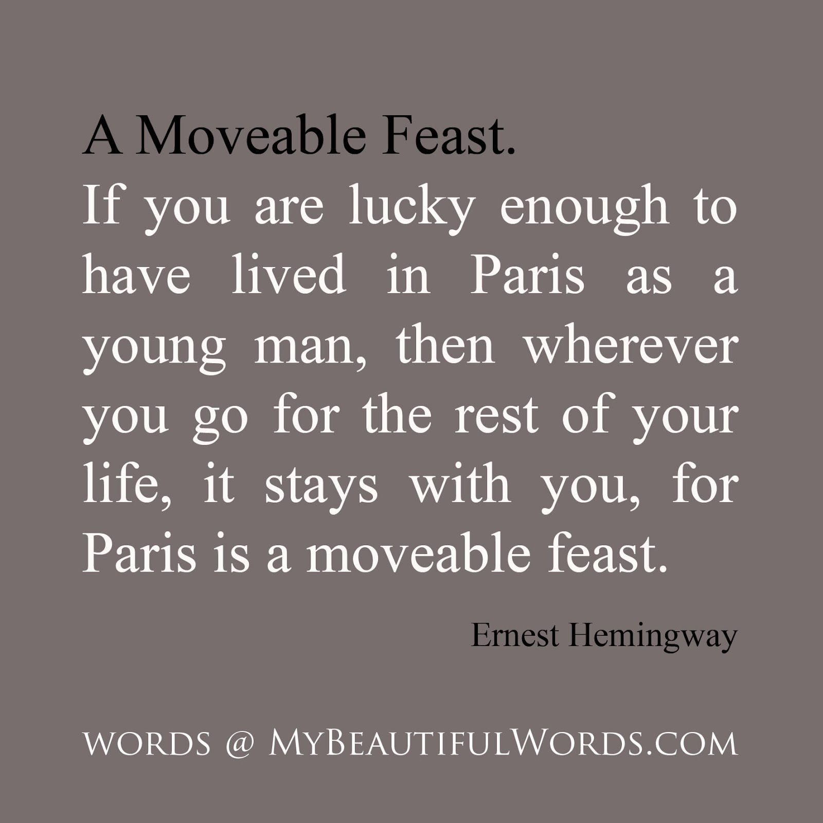 a movable feast hemingway a movable feast hemingway