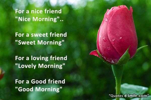 Good morning quotes for friends