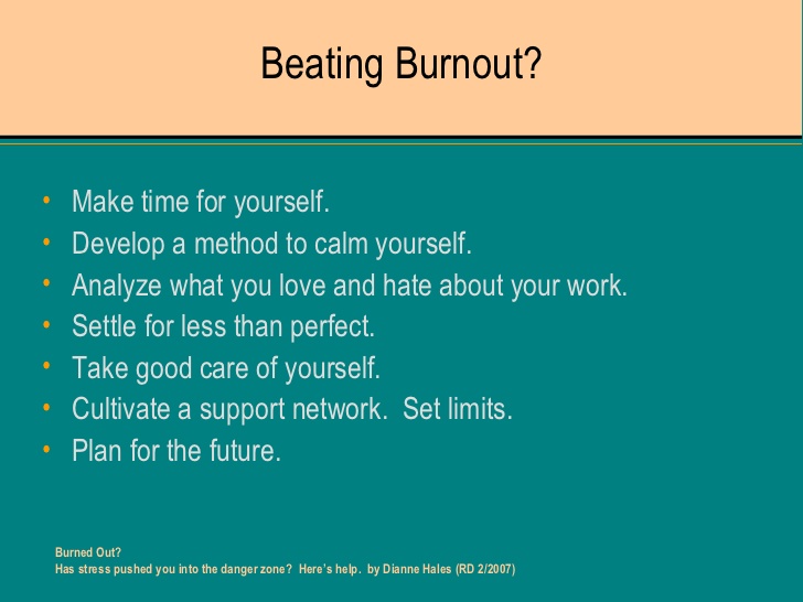 Beating Burnout