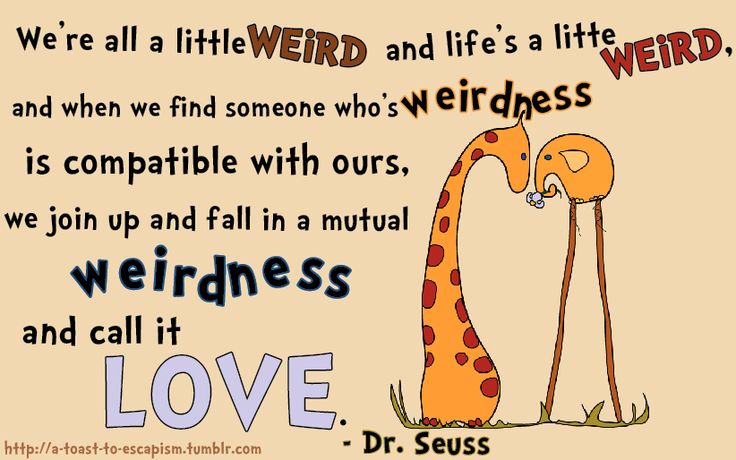 We Are All A Little Weird Dr Seuss Romantic Magnet 