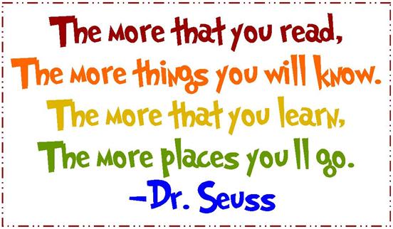 Reading Quotes Dr Seuss Quotesgram