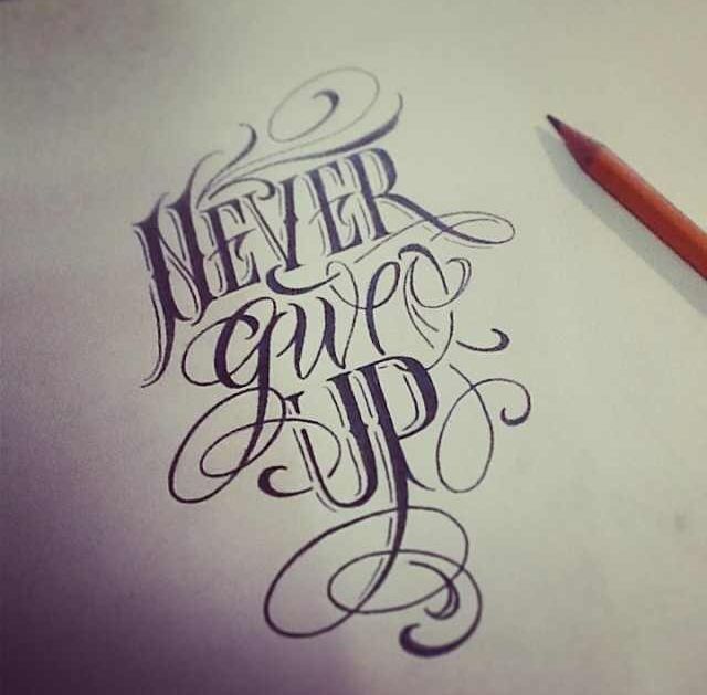 Never Give Up Quotes Tattoos. QuotesGram
