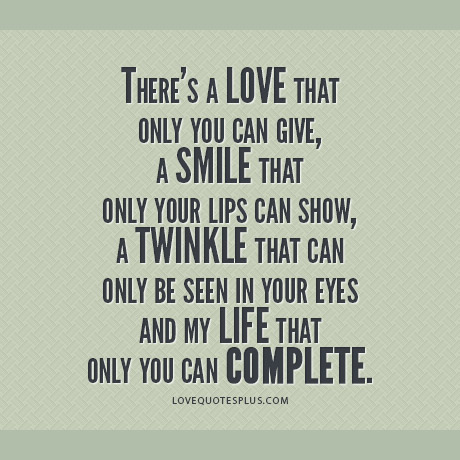 Only You And I Love U Quotes Quotesgram