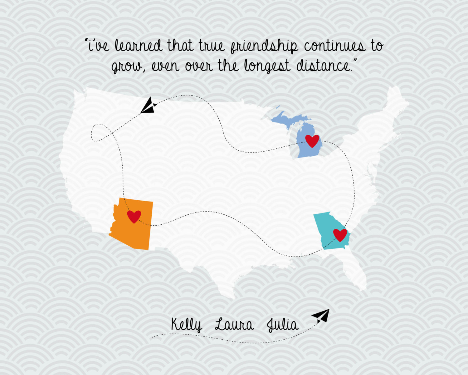 Cute Long Distance Friendship Quotes.