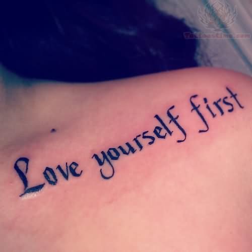 Love Yourself First Temporary Tattoo  Etsy Finland