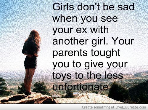 why is it hard to see your ex with someone else