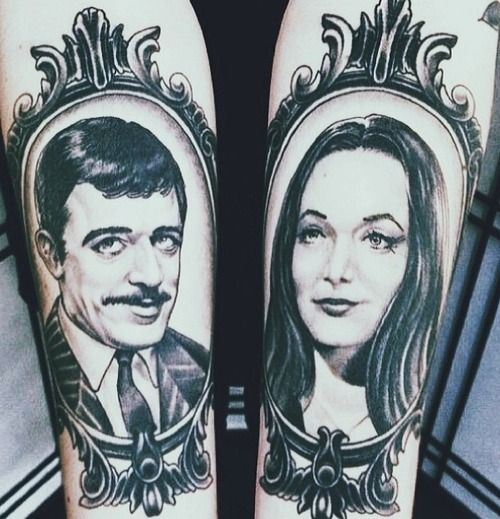 Angelo Parente on Instagram Addams Family House     blackwork  inkedmag dotworker addamsfamil  Skull sleeve tattoos Halloween tattoos  Family tattoos