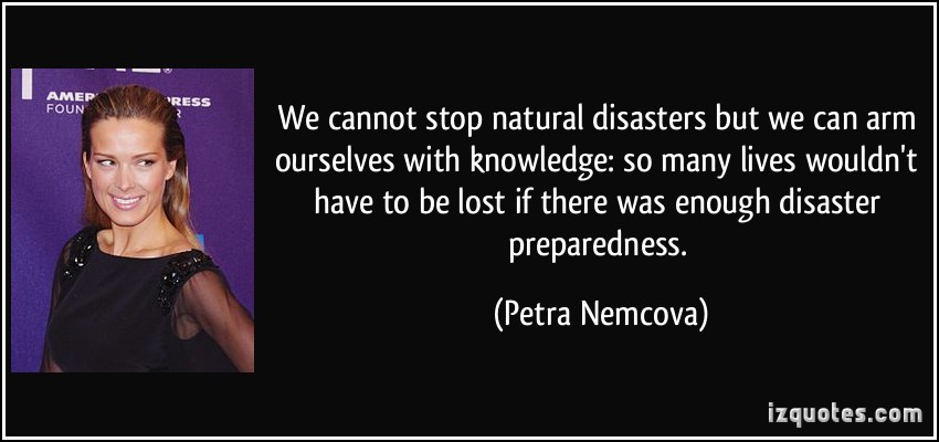 Quotes About Natural Disasters. QuotesGram