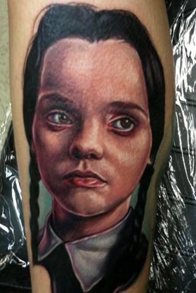Fifth Finger Studio  Dont be a baby I know what Im doing  Wednesday  Addams The Addams Family Tattoo by antoniogarciaart spookyseason  theadamsfamily wednesdayaddams tattoos aztattooers explorepage  realismtattoos cooltattoos  Facebook