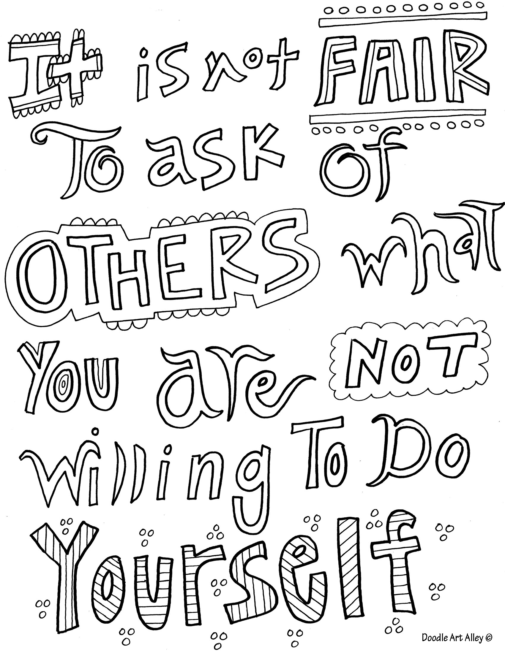 Inspirational Quotes Coloring Pages. QuotesGram