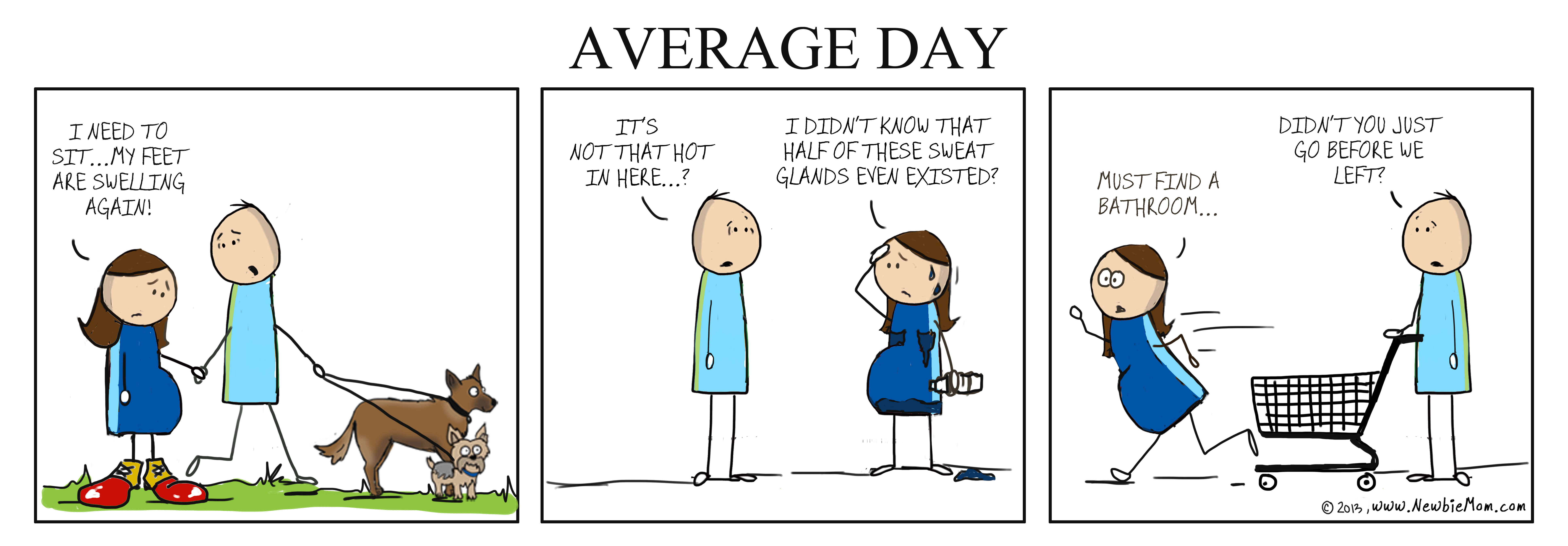 Average left. Average day.
