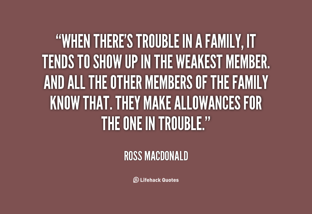 Inspirational Quotes About Family Troubles. QuotesGram