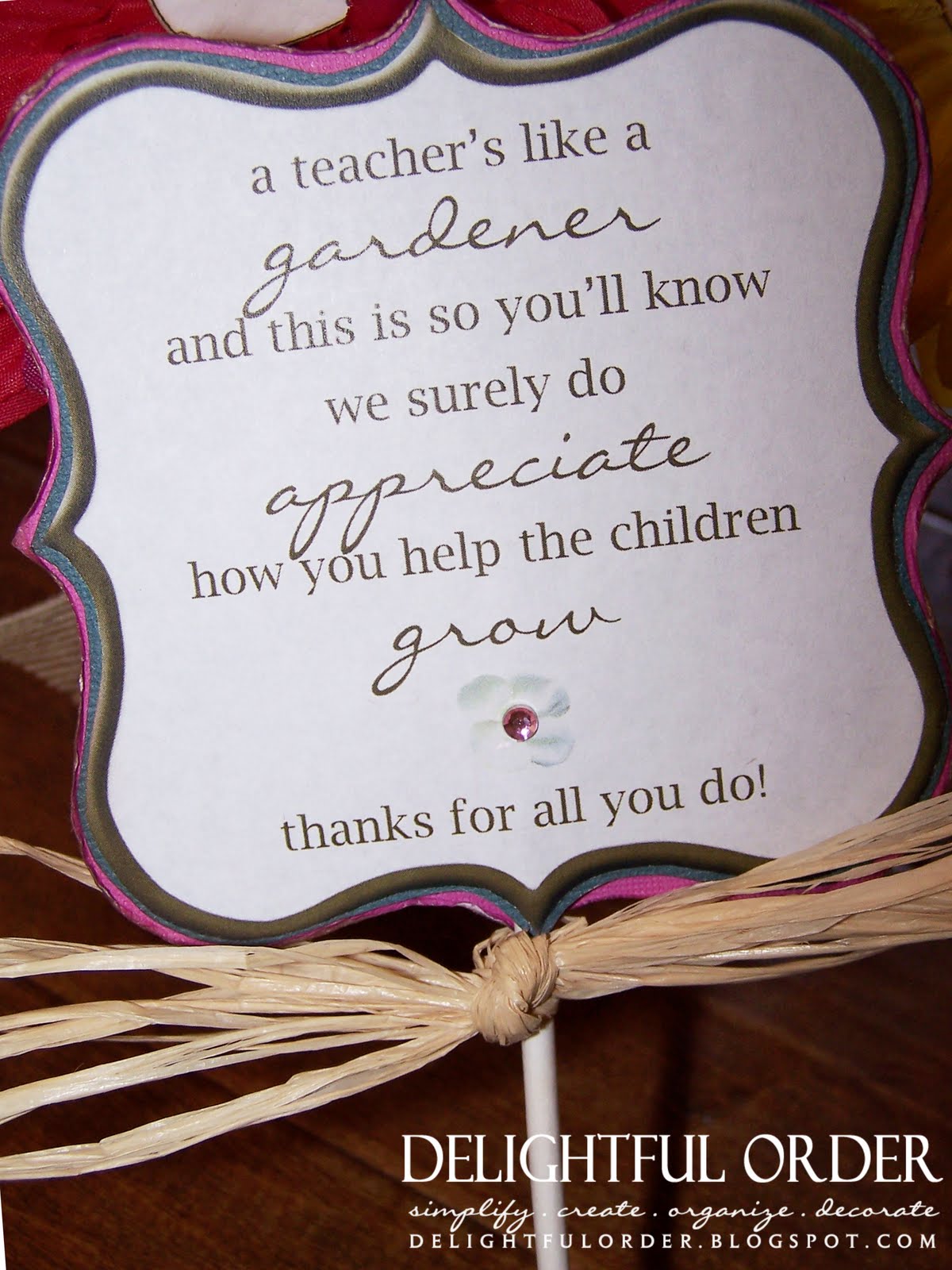 Quotes For Teacher Appreciation Gifts. QuotesGram