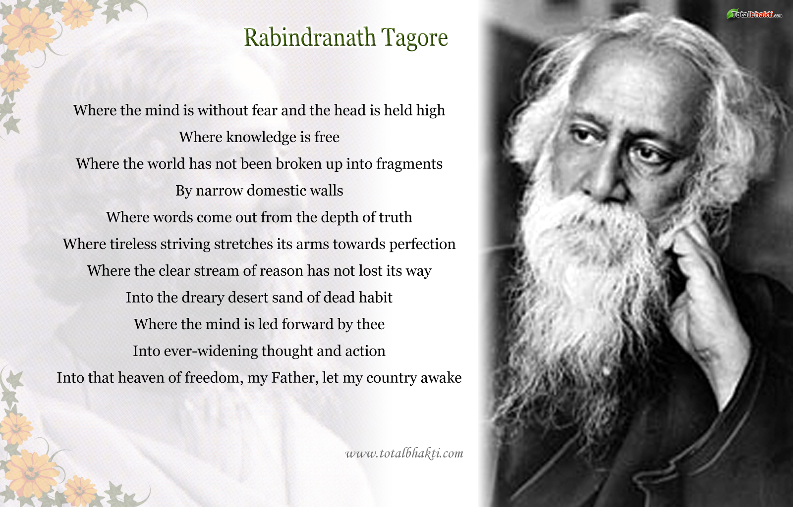 write biography about rabindranath tagore