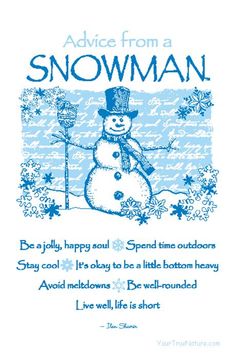 Quotes About Snowmen. QuotesGram