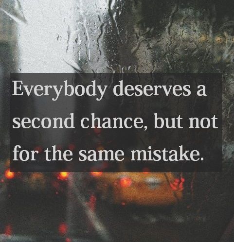 Cheating second quotes after chance Second Chance