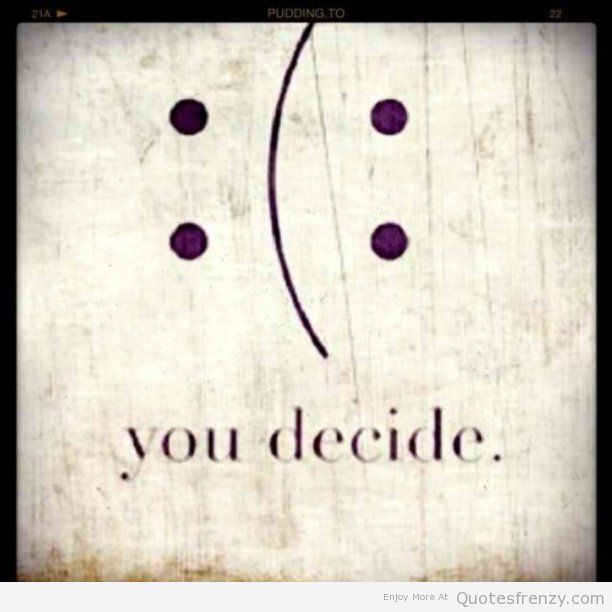 A reflective quote on smiling through sadness.