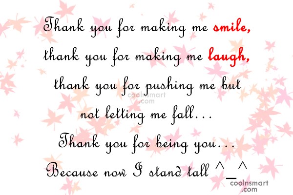 Thank You For Making Me Smile Quotes. QuotesGram