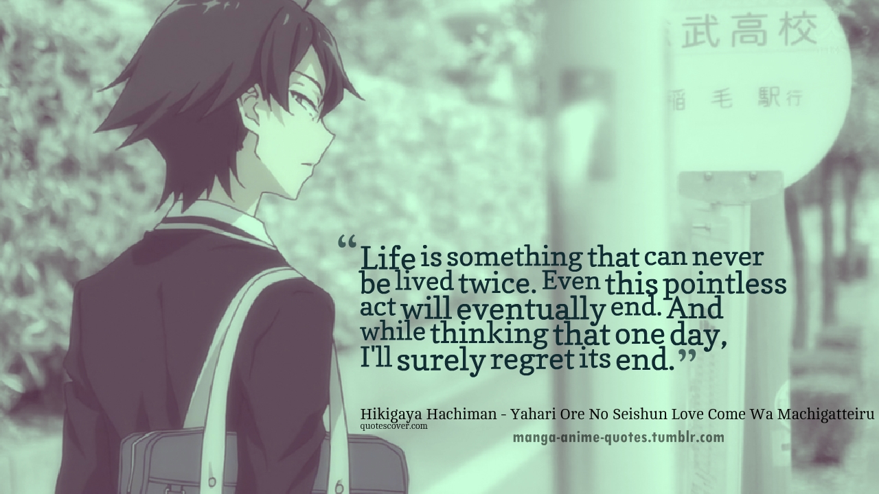 Quotes, lifelessons, anime, anime quotes, life, HD phone wallpaper