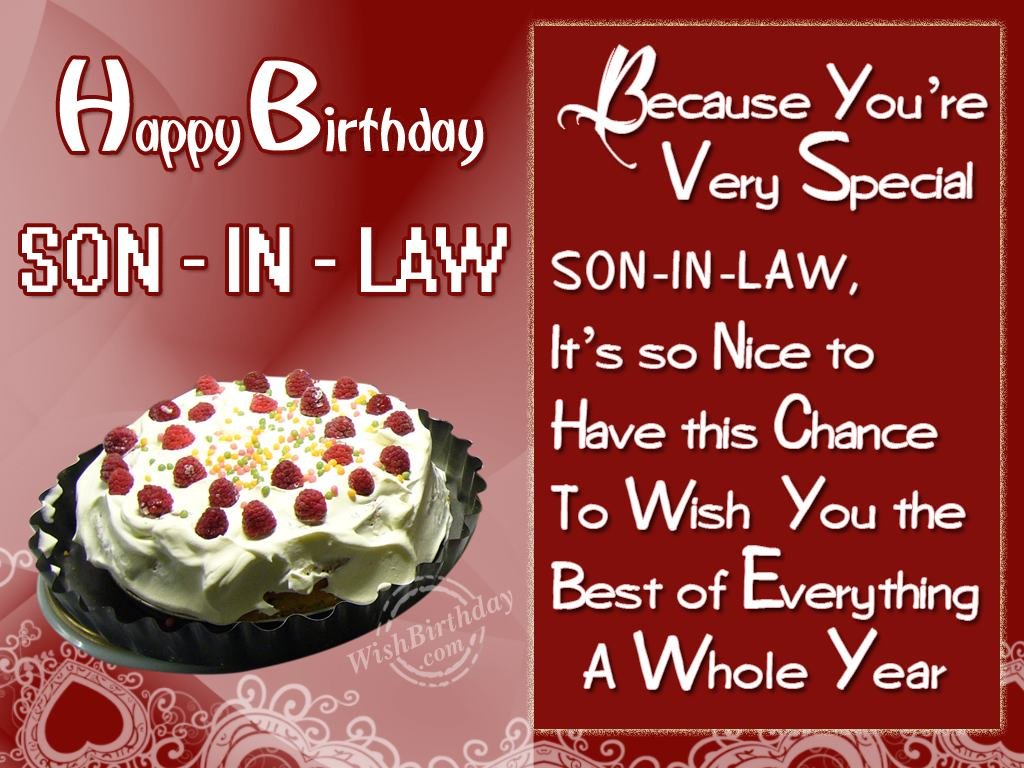 Happy Birthday Son In Law Quotes.