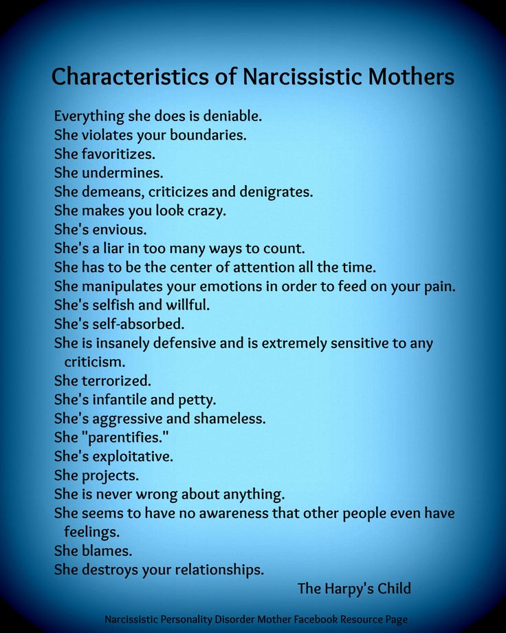 Female narcissistic characteristics