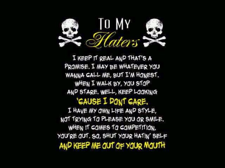 To My Haters Quotes Quotesgram