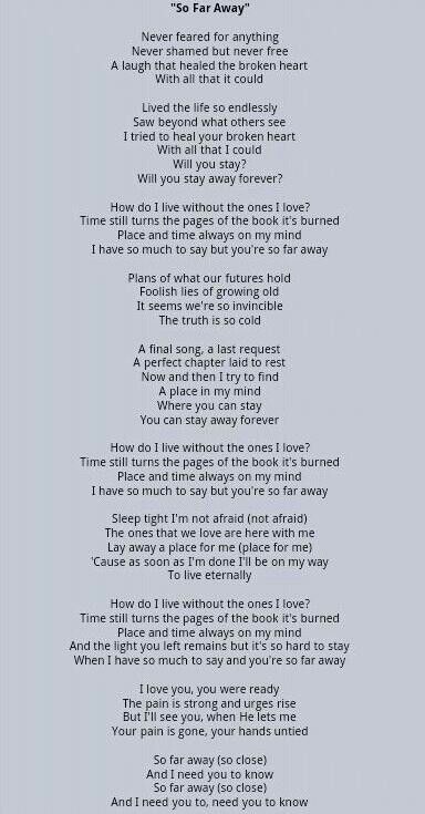 So Far Away Avenged Sevenfold Quotes Quotesgram