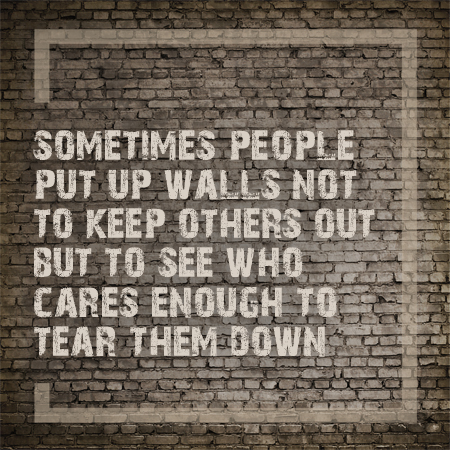Quotes About Breaking Down Walls Quotesgram