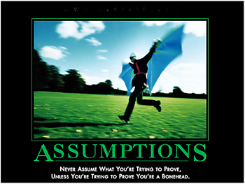 Funny Quotes About Assumptions. QuotesGram