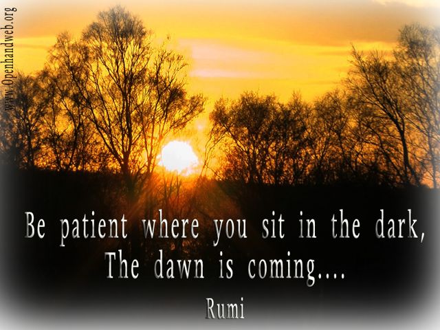 Rumi Quotes On Patience. QuotesGram